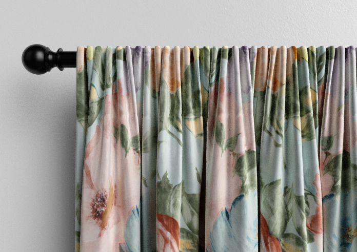 Amelia Faux Silk, Coral Kiss - Made to Measure Curtain - Image 9